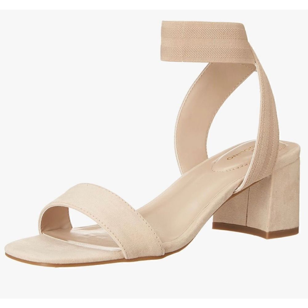 Bandolino Sandals Womens Size 11 Tan‎ Kindlie Open Toe Elastic Ankle Strap